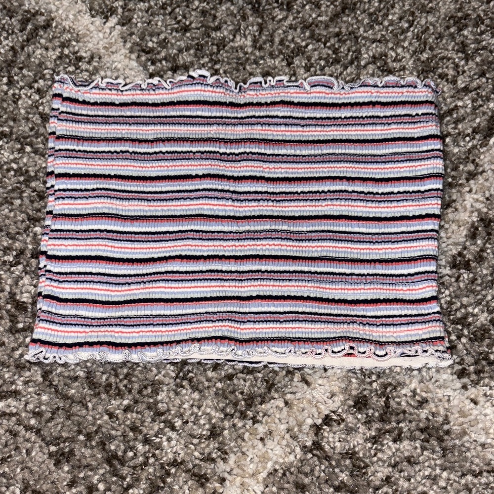 Hollister Multicolor Striped Mini Skirt